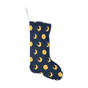 Moon star pattern Christmas Stocking