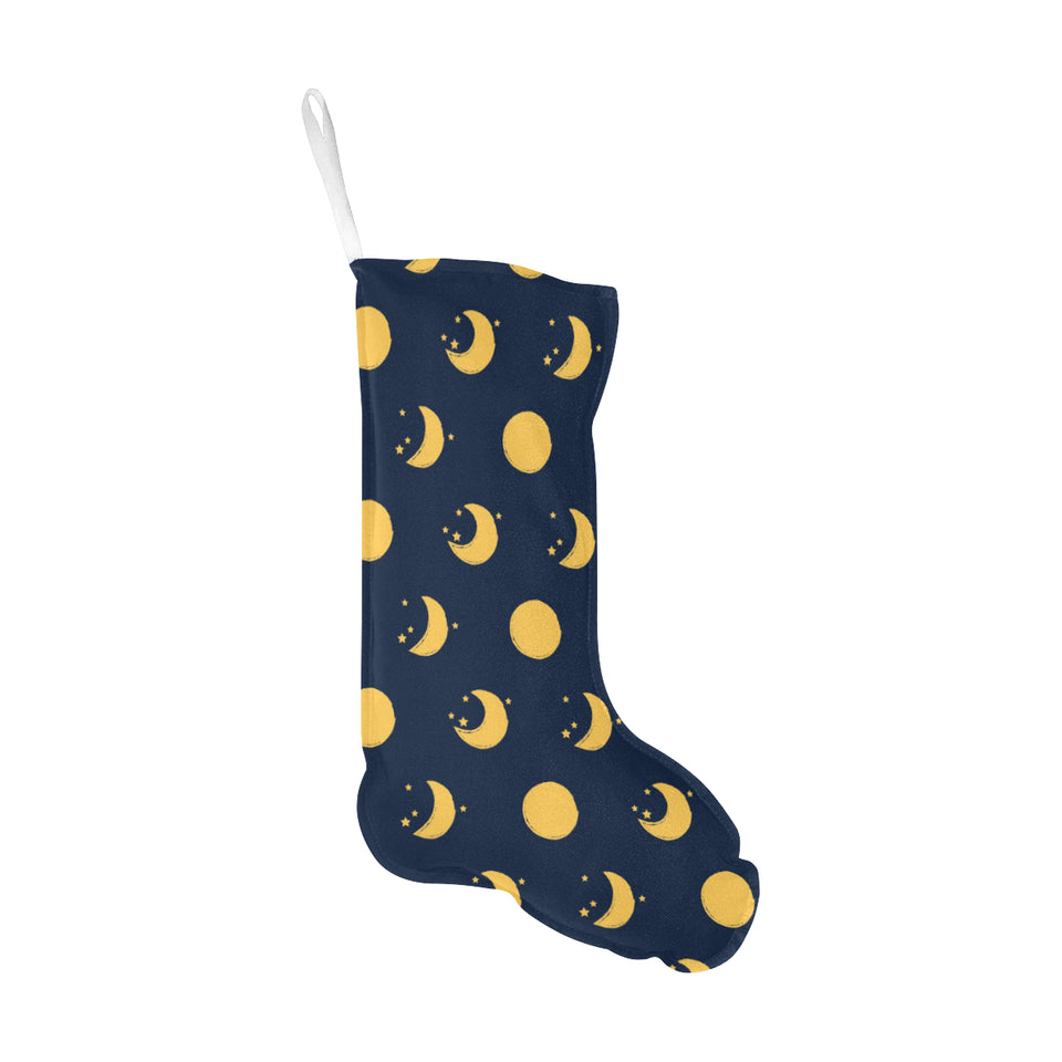 Moon star pattern Christmas Stocking