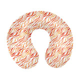 Fire flame watercolor pattern U-Shaped Travel Neck Pillow