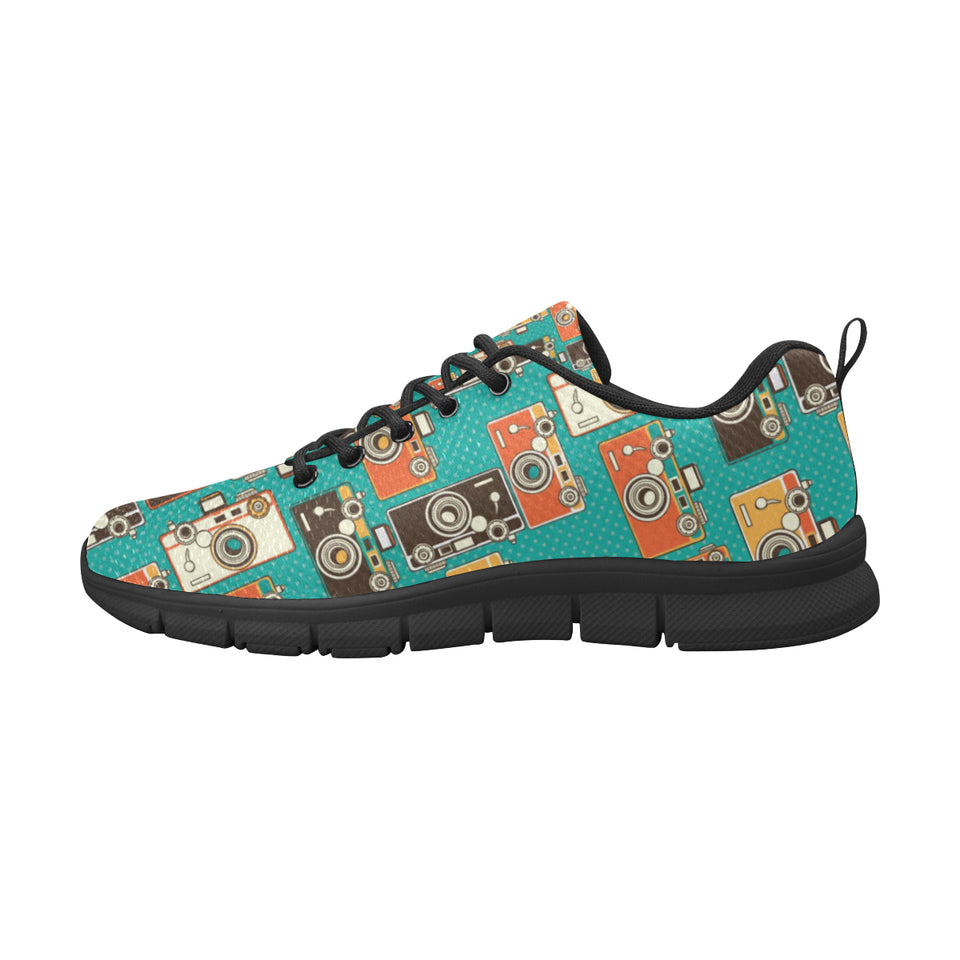 Camera Pattern Print Design 03 Men's Breathable Sneakers ( Model 055)
