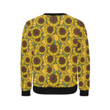 Sunflower pattern Men's Crew Neck Sweatshirt