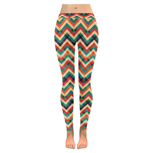 zigzag chevron colorful pattern Women's Legging Fulfilled In US