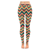 zigzag chevron colorful pattern Women's Legging Fulfilled In US