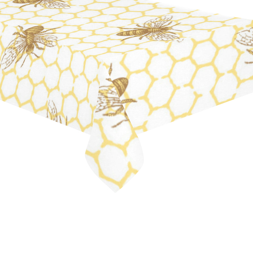 Bee honeycomb seamless design pattern Tablecloth