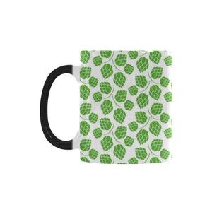 Hop pattern background Morphing Mug Heat Changing Mug