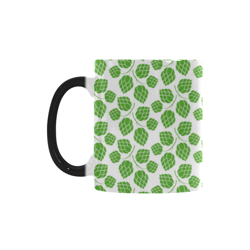 Hop pattern background Morphing Mug Heat Changing Mug