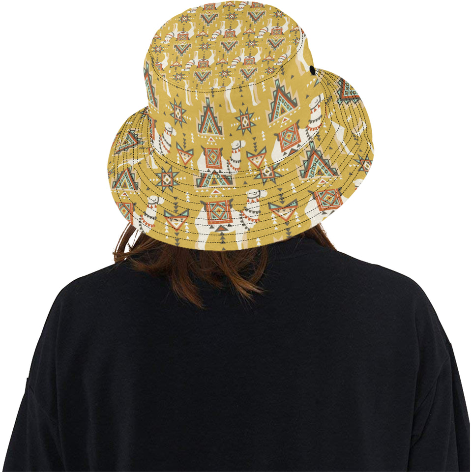 Camels ethnic motif pattern Unisex Bucket Hat