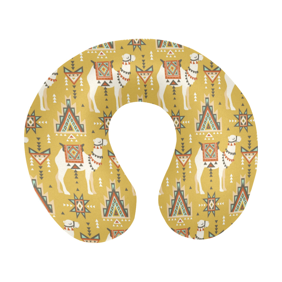 Camels ethnic motif pattern U-Shaped Travel Neck Pillow