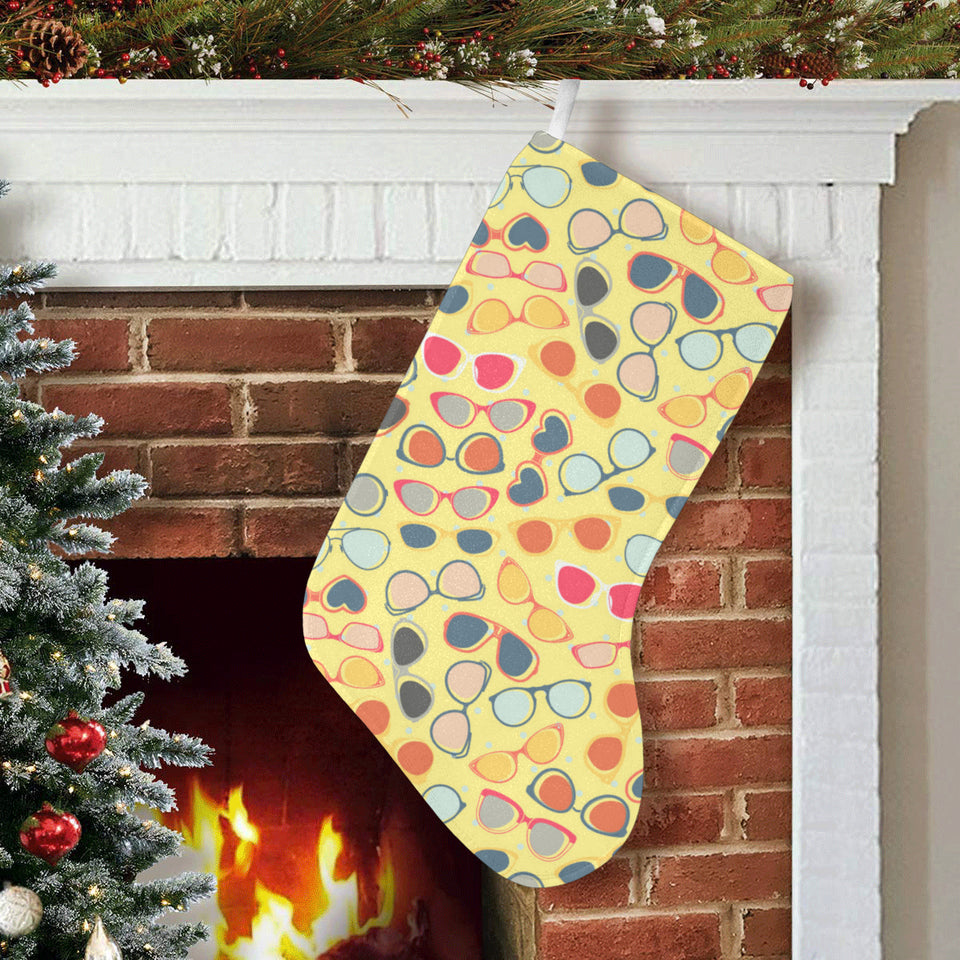 Sun Glasses Pattern Print Design 05 Christmas Stocking