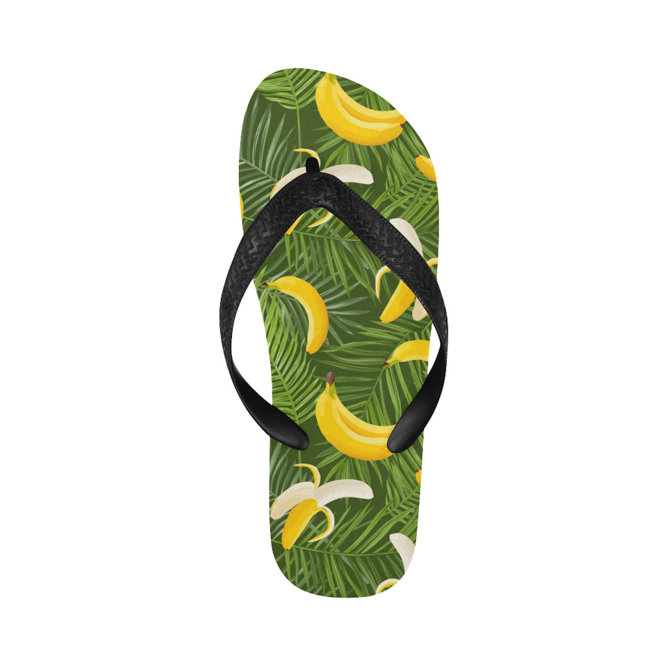 Banana Palm Leaves pattern Unisex Flip Flops