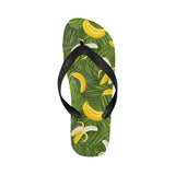 Banana Palm Leaves pattern Unisex Flip Flops