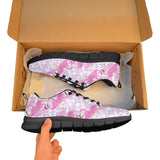 Pink flamingo flower pattern Men's Sneaker Shoes