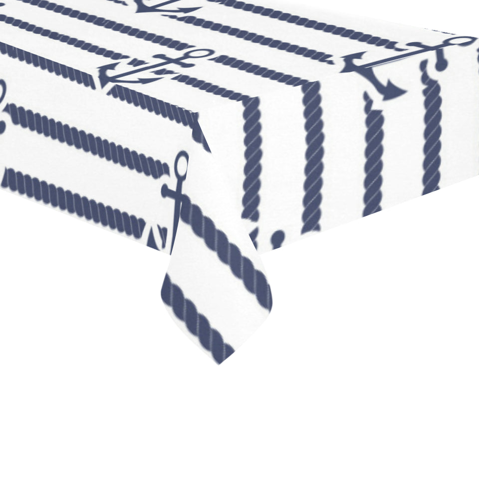 Anchor rope nautical pattern Tablecloth