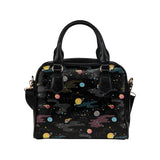 space pattern Shoulder Handbag