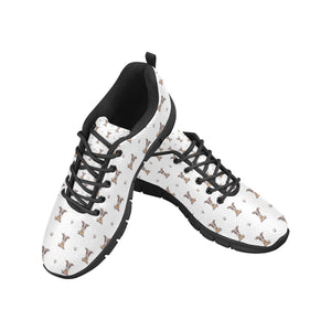 Greyhound Pattern Print Design 05 Men's Breathable Sneakers ( Model 055)