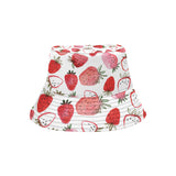 watercolor hand drawn beautiful strawberry pattern Unisex Bucket Hat