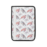 Watercolor sea turtle jellyfish pattern Car Seat Belt Cover