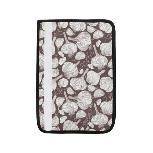 Garlic bulb dark background Car Seat Belt Cover