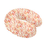 Fire flame watercolor pattern U-Shaped Travel Neck Pillow