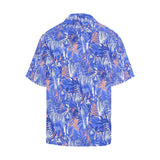 white bengal tigers pattern Men's All Over Print Hawaiian Shirt