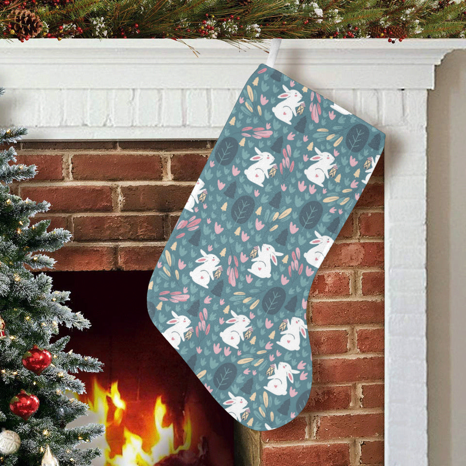 Cute rabbit pattern Christmas Stocking