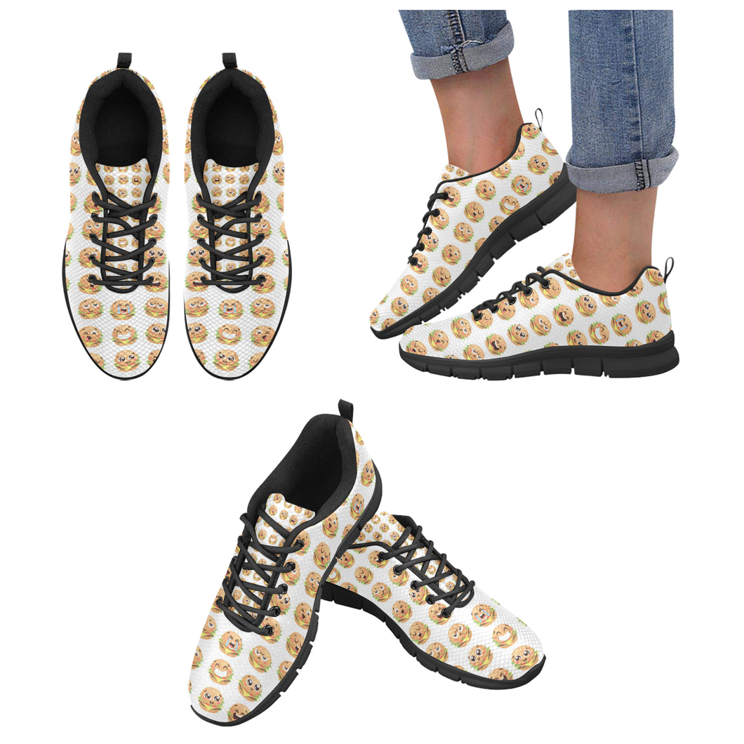 Hamburger Pattern Print Design 04 Women's Sneaker Shoes