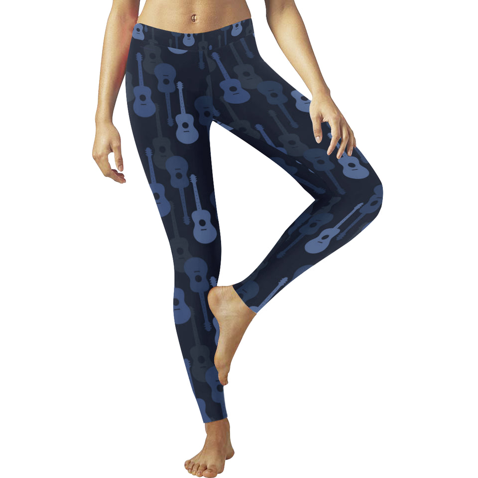 Blue Theme guitar pattern Women's Legging Fulfilled In US