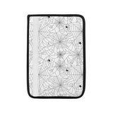 Spider web cobweb pattern white background Car Seat Belt Cover