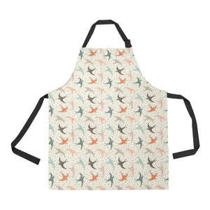 Swallow Pattern Print Design 02 All Over Print Adjustable Apron