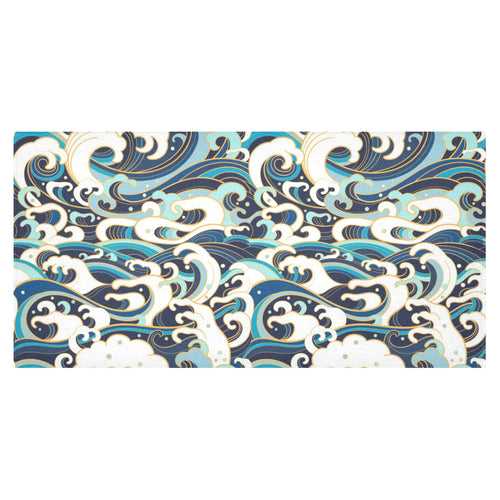 Japanese wave pattern Tablecloth