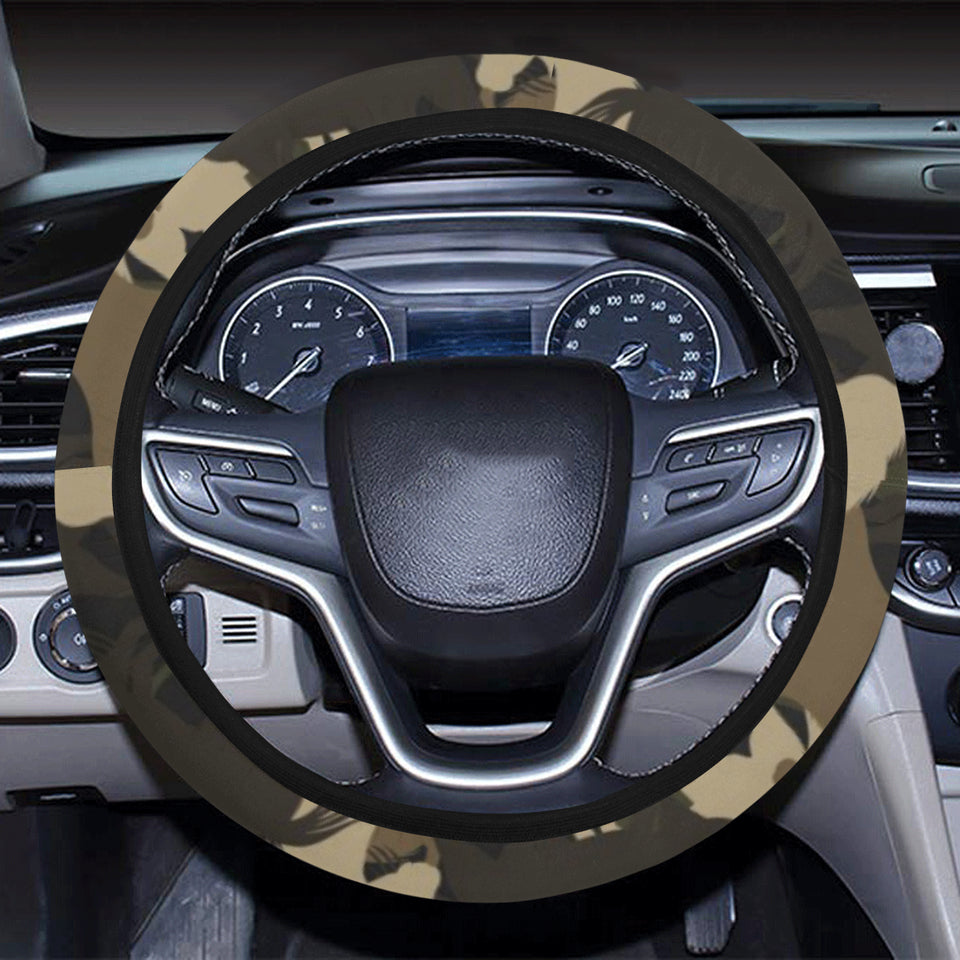 Horse Camouflage Pattern Car Steering Wheel Cover