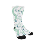 Crocodile diver pattern Crew Socks