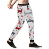 Deer tree snowflakes chrismas pattern Unisex Casual Sweatpants
