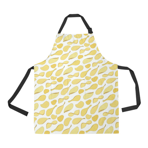 Potato Chips Pattern Print Design 02 All Over Print Adjustable Apron