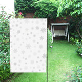 Snowflake pattern white background House Flag Garden Flag