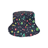 colorful space pattern planet star Unisex Bucket Hat