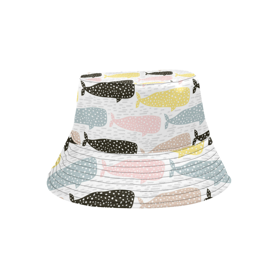 Whale dot pattern Unisex Bucket Hat