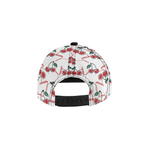 Hand drawn cherry pattern All Over Print Snapback Cap