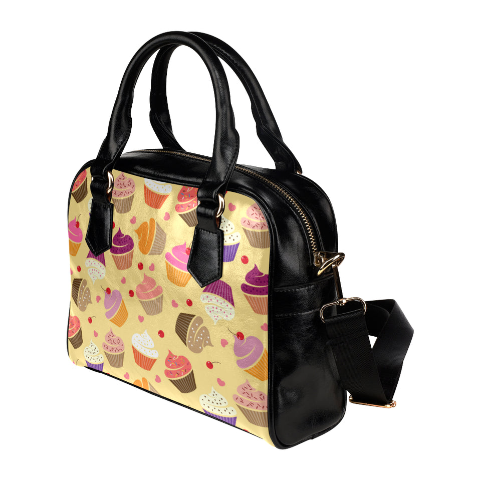 cake cupcake heart cherry pattern Shoulder Handbag