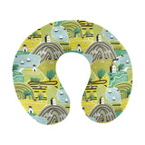 Hand drawn windmill pattern U-Shaped Travel Neck Pillow