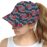 Fancy Carps hand drawn japanese art All Over Print Snapback Cap