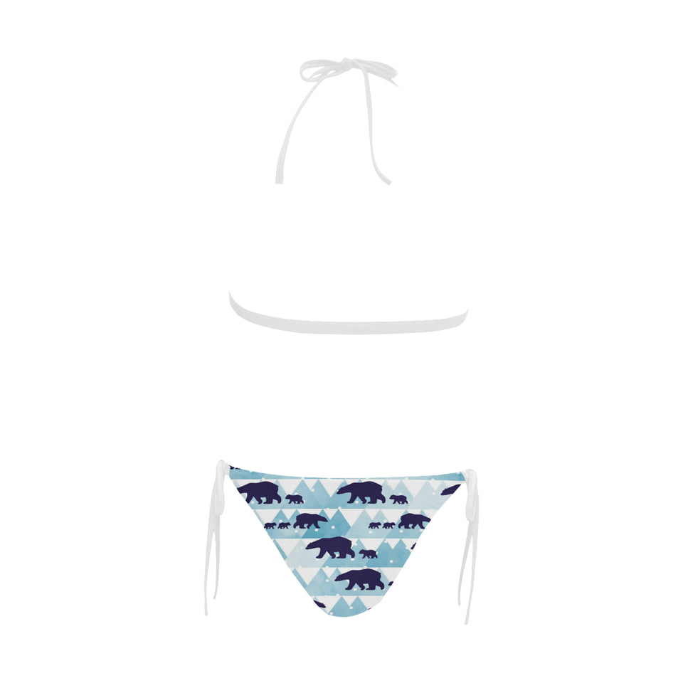 polar bear winter snow pattern Sexy Bikinis Two-Piece Swimsuits