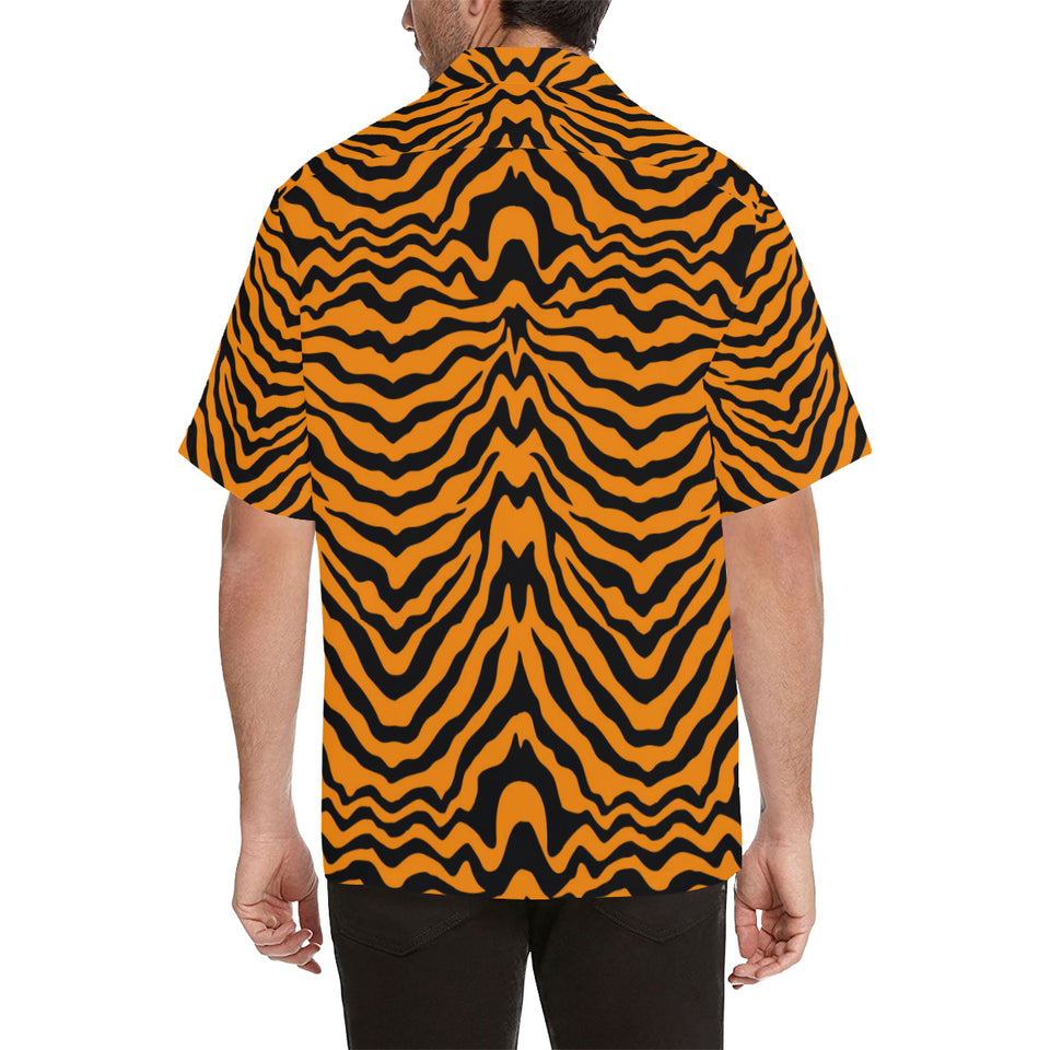 Bengal tigers skin print pattern Men's All Over Print Hawaiian Shirt