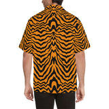 Bengal tigers skin print pattern Men's All Over Print Hawaiian Shirt