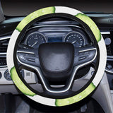 Cucumber slices pattern Car Steering Wheel Cover