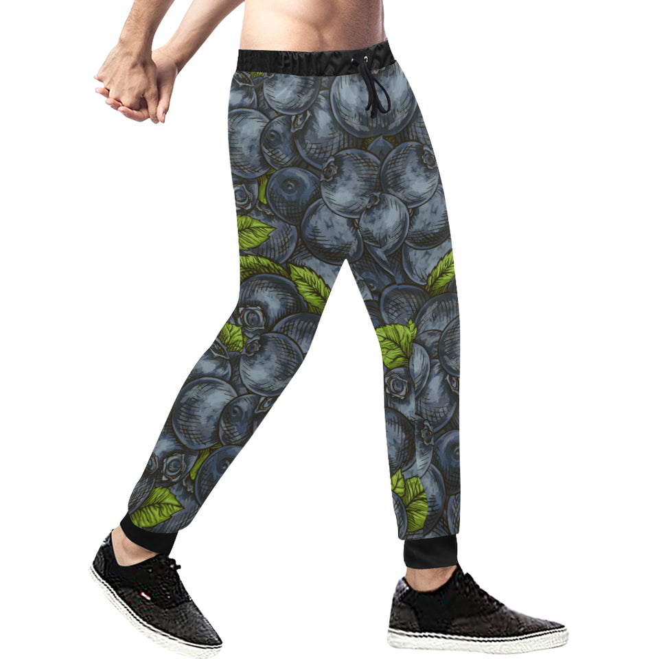 blueberry pattern Unisex Casual Sweatpants