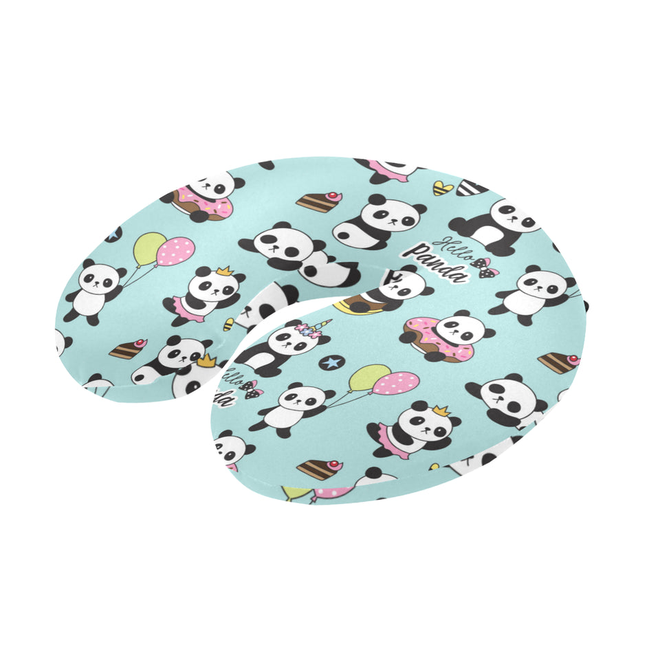 Cute baby panda pattern U-Shaped Travel Neck Pillow