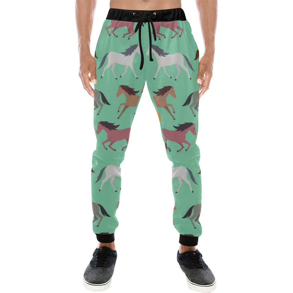Colorful horses pattern Unisex Casual Sweatpants