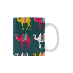 Camel pattern Classical White Mug (Fulfilled In US)