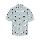 Sheep polka dot cloud pattern Men's All Over Print Hawaiian Shirt